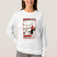 Skieur de femme donnant sur l'affiche d'Adelboden