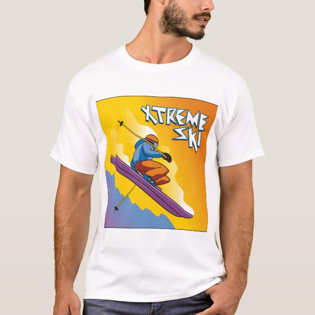 T-shirt Skieur extrême (Devant)
