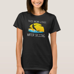 T-shirt Skieurs de ski nautique cool pour maman mère sport