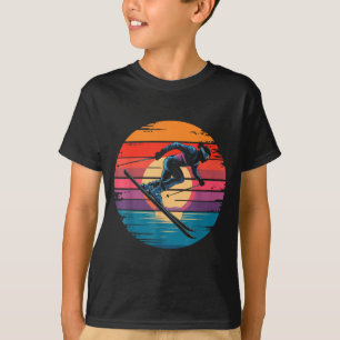 T-shirt Skieurs vintage descente rétro hommes sports couch