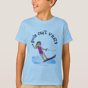 T-shirt Skieuse aquatique Blonde Femelle