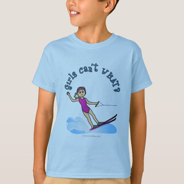 T-shirt Skieuse aquatique Blonde Femelle (Devant)