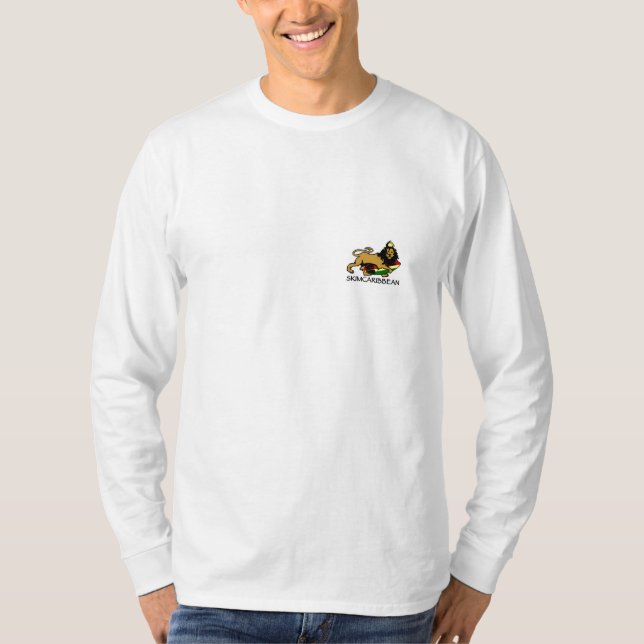 T-shirt Skimcaribbean "positif est comment j'écrème" la (Devant)