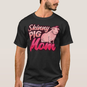 T-shirt Skinny Pig Mom Bandana Conception pour un Guinéen 