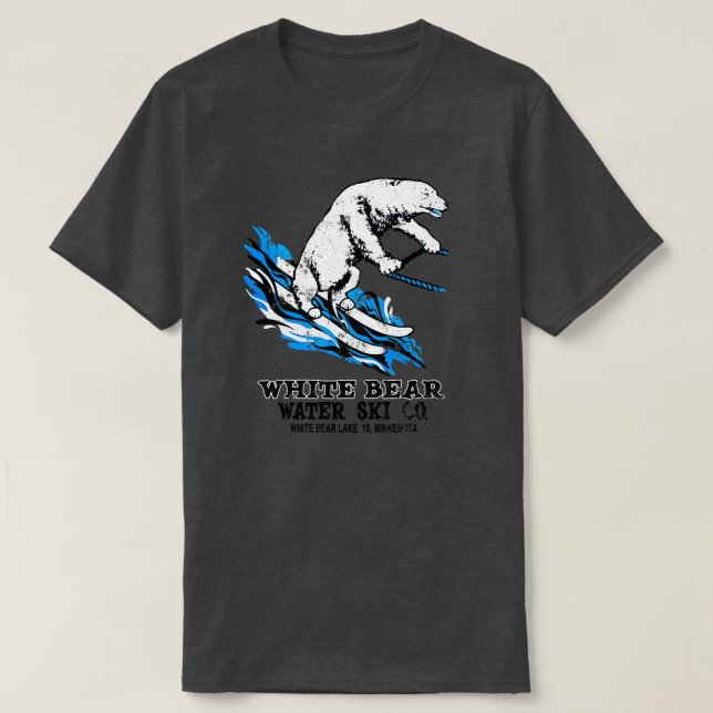 T-shirt Skis de l'Ours blanc (Design devant)