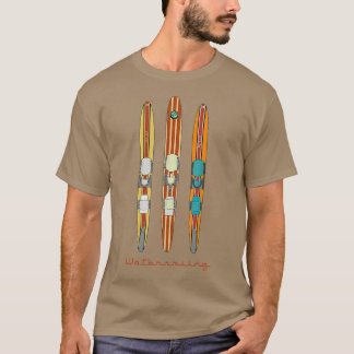 T-shirt Skis d'eau Vintage classique