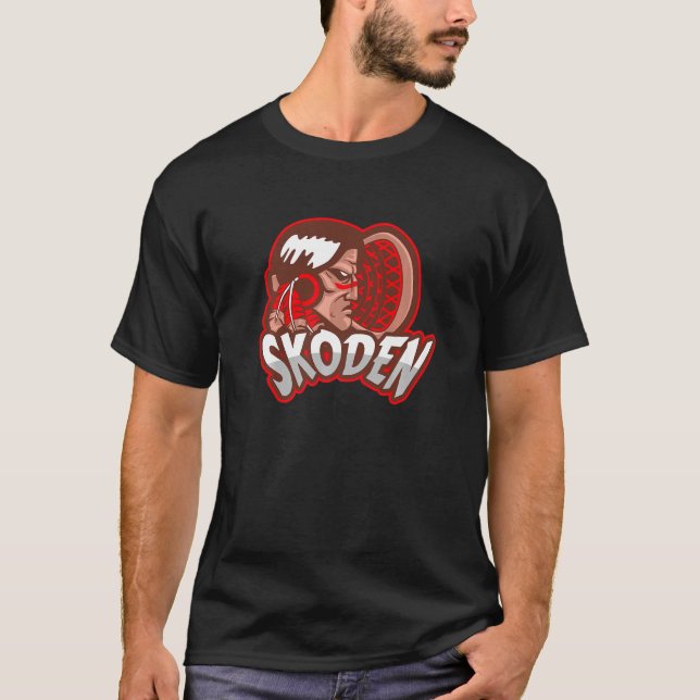 T-shirt Skoden Slang Stickball Lacrosse Let's Go Alors Équ (Devant)
