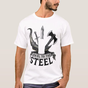 T-shirt Skol to Steel - Emblème de fête du guerrier