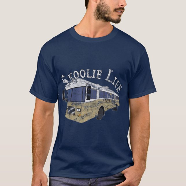 T-shirt Skoolie Life Bus Conversion Nomad Lifestyle (Devant)