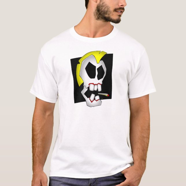 T-shirt skull-1 de tabagisme (Devant)