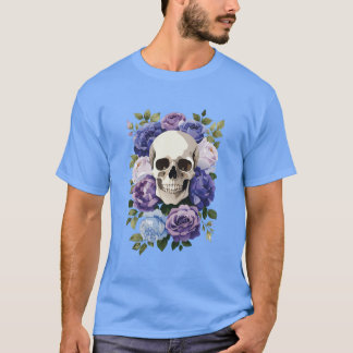 T-shirt Skull and Roses – Gothic Floral