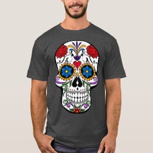 T-shirt Skull sucre Skeleton femmes Hommes Halloween Cadea