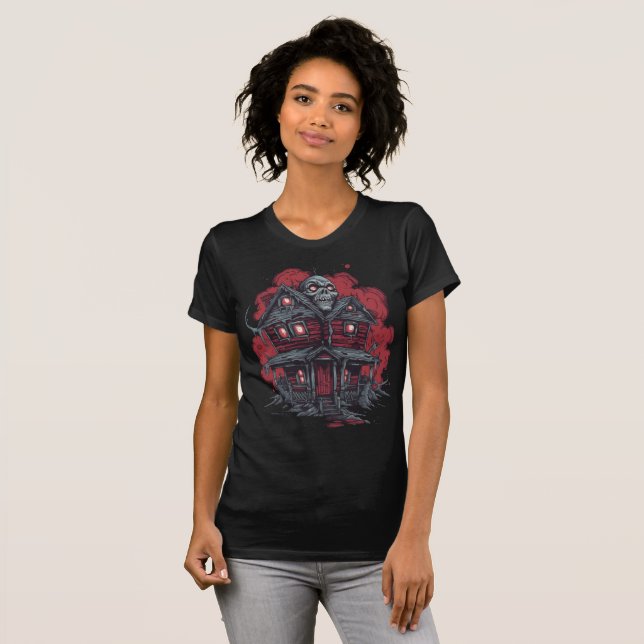 T-shirt Skulltop Manor : Un cauchemar lâché (Devant entier)