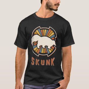 T-shirt Skunk Vintage classique Rétro amour animal