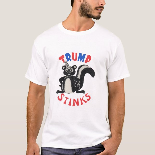 T-shirt Skunky dit : Puanteurs d'atout ! (Devant)