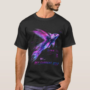 T-shirt Sky Current 2012 Cyber Flying Fish – Néon Biomec