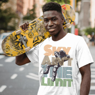 T-shirt Sky n'est pas la limite graphique vintage