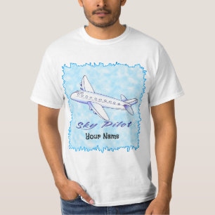 T-shirt Sky Pilot Avion Bleu