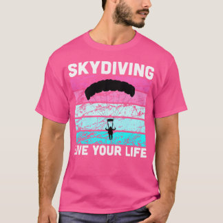T-shirt Skydive En Couleurs Pour Instructeur Skydiving