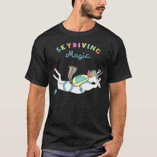T-shirt Skydiving Magic Unicorn