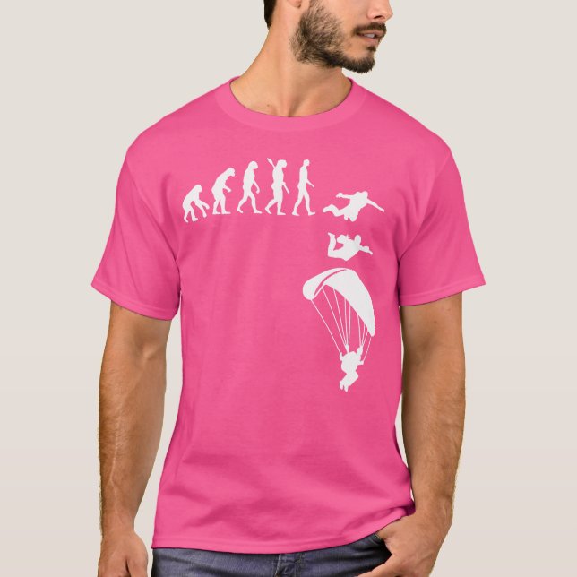 T-shirt Skydiving Skydiving Evolution Funny Parachute (Devant)