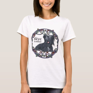 T-shirt Skye Terrier en entrelacs celtiques