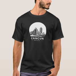 T-shirt Skyline de Cancun Mexique