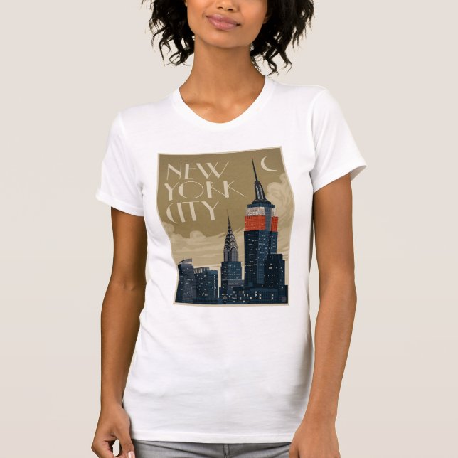 T-shirt Skyline de New York (Devant)