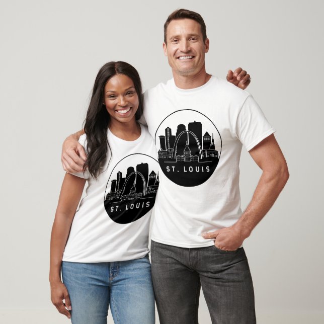 T-shirt Skyline de Saint-Louis Missouri (Unisexe)