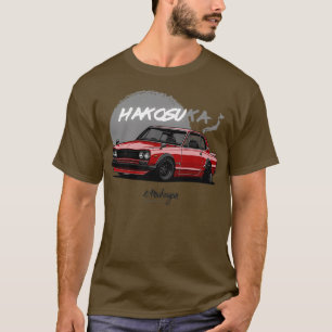 T-shirt Skyline GTR Hakosuka rouge