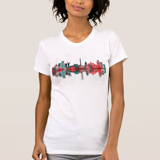 T-shirt Skyline Kiev Ukraine (Devant)