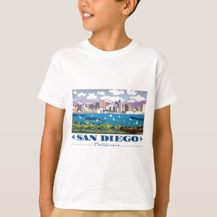 T-shirt Skyline San Diego