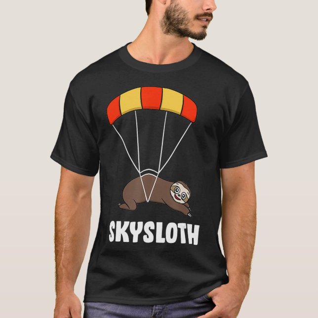 T-shirt Skysloth Parachutage Skydiving Sloth  (Devant)