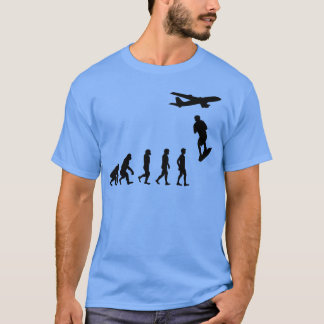 T-shirt Skysurfing Skydiving Sports Extrêmes Evolution fil