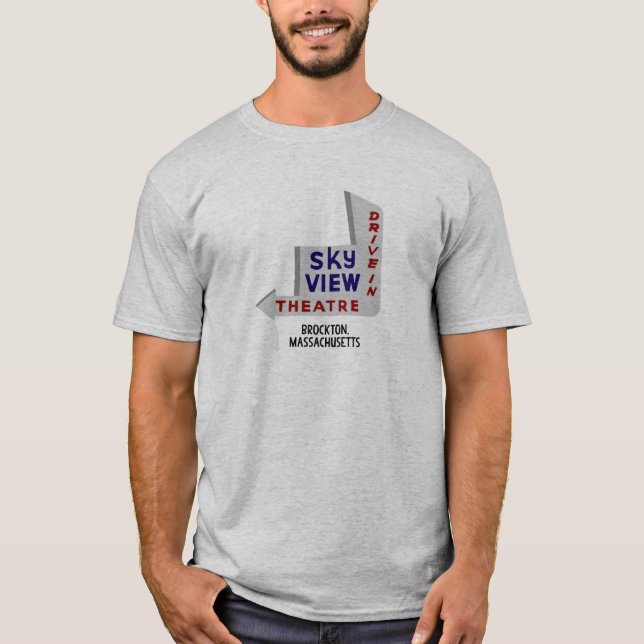 T-shirt Skyview Drive-In Theatre Brockton Tee (Devant)