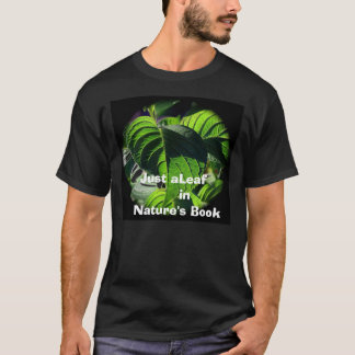 T-shirt sl2, juste aLeaf dans le livre de la nature