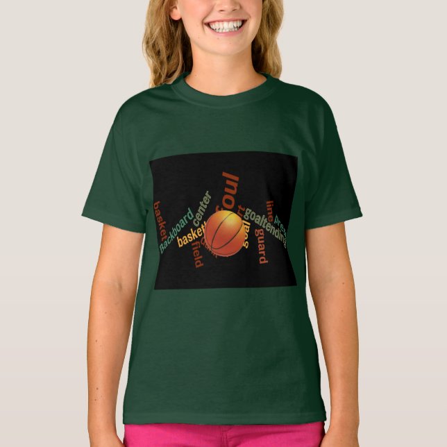 T-shirt Slam Dunk de Vocabulaire : Basketball Jeu des Cham (Devant)