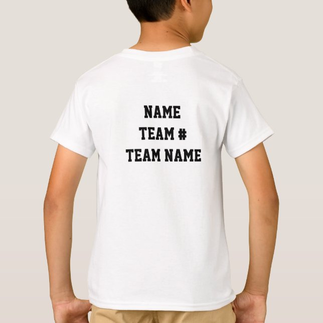 T-shirt Slam Dunk que Basketball Kids Nom de l'équipe (Dos)