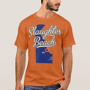 T-shirt Slaughter Beach Delaware DE Carte