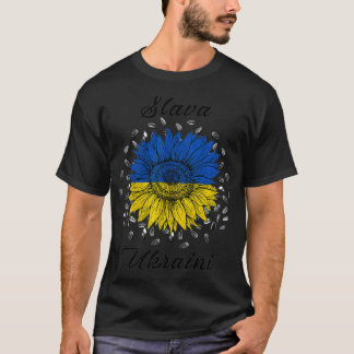 T-shirt Slava Ukraini Tournesol Je Me Trouve Avec Le Drape
