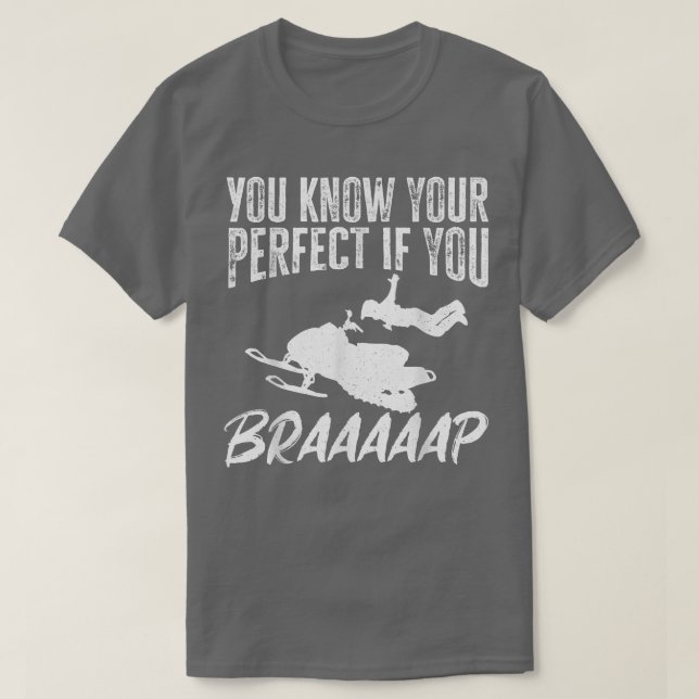 T-shirt Sled Motor Winter Sports Snowmobile Riding 663 (Design devant)