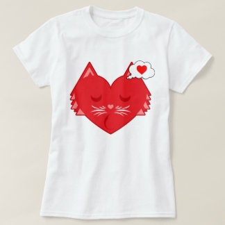 T-shirt Sleepy Heart Kitty Dreams