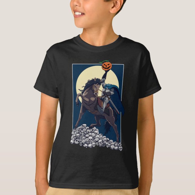 T-shirt Sleepy Hollow Horseman sans tête | Halloween (Devant)
