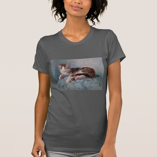 T-shirt Sleepy Kitten par Henriette Ronner-Knip (Devant)