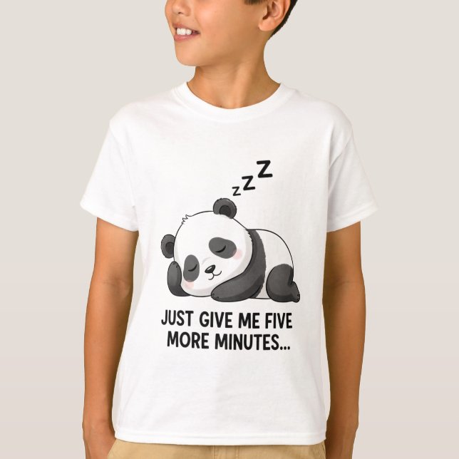 T-shirt Sleepy Panda Mood (Devant)