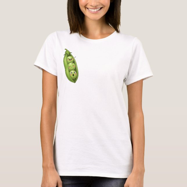 T-shirt Sleepy Peas in a Pod (Devant)
