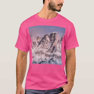 T-shirt Sleeve De Baseball Montagne