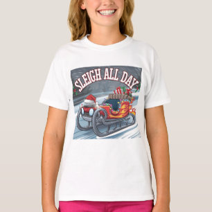 T-shirt Sleigh All Day : Père Noël’s Turbo Ride