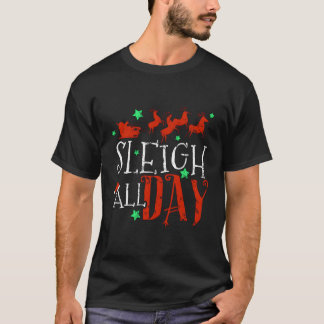 T-shirt Sleigh Toute La Journée Père Noël Sled