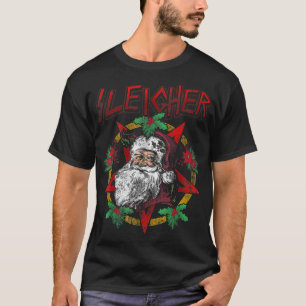 T-shirt Sleigher Heavy Metal Santa Claus Noël Noël Noël No